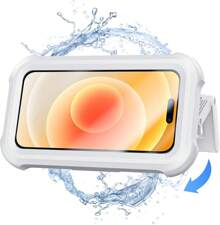 LC-Dolida Shower Phone Holder Waterproof Gift For Men Women Universal Phone Stand Case Bathroom Wall Mount For IPhone 16 15 14 13 12 Pro Max XS XR