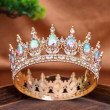 1 Stück Mehrfarbige Prinzen- & Königinkrone, geeignet als Geburtstagsparty- oder Volljährigkeitsgeschenk für Mädchen, kann im Alltag und auf Partys getragen werden, süße Krone, perfekt für Geburtstagsfeiern