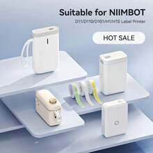 Niimbot Thermal Label Stickers Thermal Gap Paper D Series Self-Adhesive Labels Price Labels Name Labels Suitable For NIIMBOT D110/D11/D101/H1S Mini Portable Thermal Printer - Multicolor - View 2