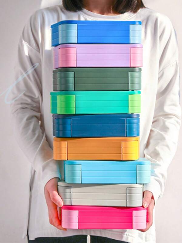 Studentische Trennvorrichtung Lunchbox, mikrowellen-geeignet für Büro-Mitarbeiter, Haushaltsversiegelung Bento Box, versiegelte Frischebox Lunchbox, Obstbox, Schulmaterialien