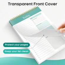 Bloc de Notas de Lista de Tareas - Cuaderno de Lista de Tareas para el Trabajo con 52 Hojas, Planificador Diario sin Fecha Perfecto para Tareas Diarias y Establecimiento de Objetivos, Bloc de Notas de Lista de Tareas Adecuado para Oficina, Hogar y Escuela, Útiles Escolares, Vuelta a la Escuela - Multicolor - Ver 4