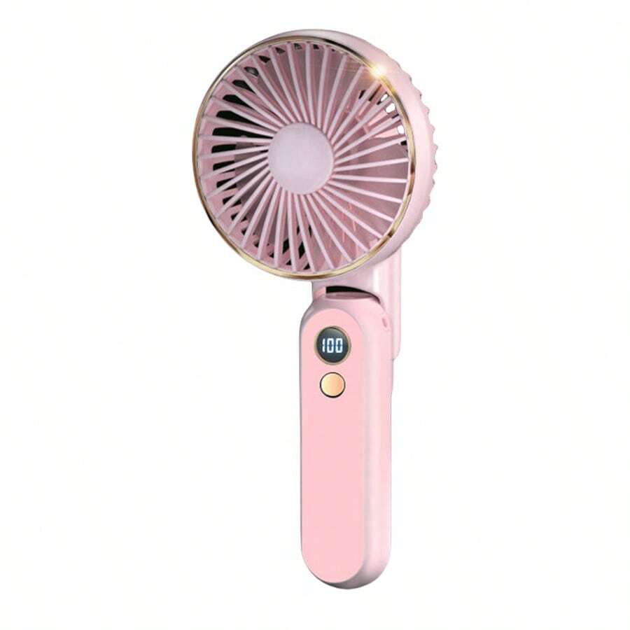 Handheld Fan, Portable Mini Silent USB Charger With Lightweight Pocket Fan - Pink - View 1