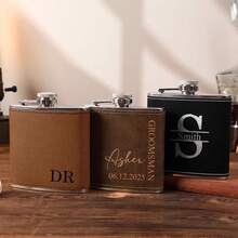Personalized Flask For Men, Personalized Portable Flask For Men, Groomsman Gift, Customized Groomsman Flask, Best Gift For Men, Groomsman Proposal Flask, Portable Flask For Men, Personalized Flask, Groomsman Gift, Customized Flask, Groomsman Flask, Men's Flask Set, Groomsman Flask, Groomsman Proposal, Best Gift For Men, Best Flask For Men, Wedding Flask, Gift For Him, Brunch Essential - Multicolor - View 5