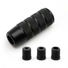 1 件滚花汽车换档旋钮，通用手动变速箱换档旋钮，带 3 个螺纹橡胶适配器，适合各种车型 - 滾花 - 查看 14