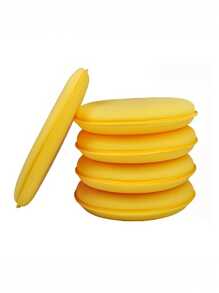 High-Density Foam Car Waxing & Polishing Sponges - Super Absorbent, Scratch-Free Applicator Pads For Detailing, Auto, Furniture, Faux Leather - Polyester, No Power Needed, Reusable & Easy To Clean, Car Wax Pads, Auto Detailing Supplies