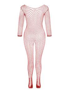 女人透视镂空渔网连体袜性感内衣紧身衣花式内衣情趣服装色情睡衣适合俱乐部、夜间外出、约会、表演、新婚之夜 - 性感长袜和紧身裤内衣适合俱乐部、夜间外出、约会、表演、新婚之夜 - 性感长袜和紧身裤内衣 - 彩色 - 查看 6