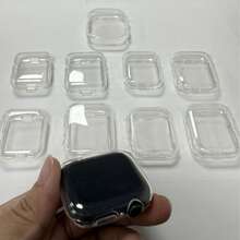 1pc TPU Cover Case Compatible With Apple Watch 49mm 41mm 45mm 44mm 40mm 42mm 38mm Bumper Screen Protector For Serie 8 7 6 5 4 3 SE - Clear - View 7