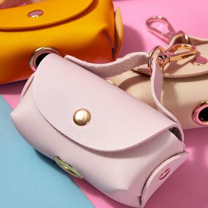 PETSIN Portable Leather Dog Waste Poop Bag Dispenser / Pet Disposal Holder, Multi-Color For Cross-Border