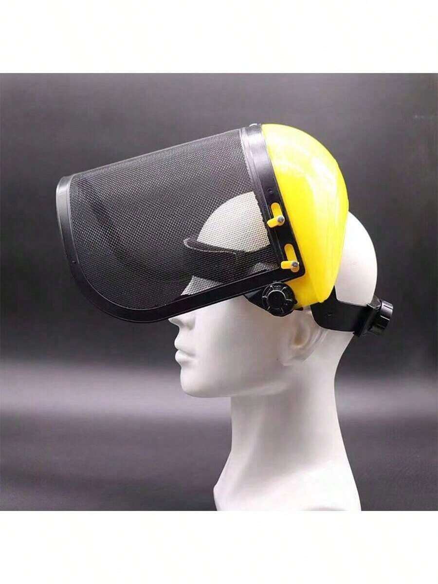 Protetor Facial Telado Tela Nylon C Para Operador De Roçadeira