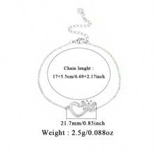 1 Stück elegantes Schmetterling-Herz 925 Silber Damen Armband mit Zirkonia Steinen, geeignet für Hochzeit, Feiertage, täglichen Gebrauch, Geschenke
