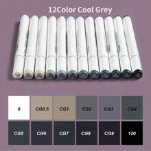 Set de 12/24 bolígrafos marcadores de punta doble - Colores vivos de tonos de piel para creaciones artísticas - Puntas finas y anchas para uso escolar y de oficina - Ideal para artistas, estudiantes y profesionales de vuelta a la escuela