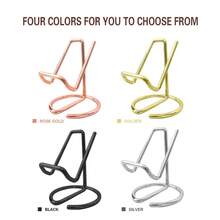 1 件简约桌面手机支架，金属铁合金材质手机支架，适用于客厅、卧室、书桌、书房等，学校用品，返校 - 玫瑰金色 - 查看 8