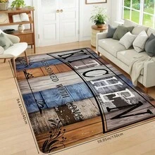 1pc/2pcs Classic Dark-Colored Wood Grain Pattern Kitchen Floor Mat, High Rebound Memory Foam, Water Absorbent, Anti-Slip, Suitable For Kitchen, Bathroom, Hallway, Entryway, Dining Room And Other Home Decor