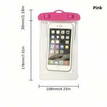 Bolsa impermeable para teléfono móvil, bolsa seca para rafting, buceo y natación, funda protectora para teléfono móvil para deportes acuáticos, playa y piscina, apta para teléfonos móviles de menos de 6 pulgadas, esenciales de playa, accesorios de playa, flotador de piscina