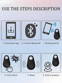 Key Finder Item Locator With Keychains Bluetooth Tracker Anti Lost Alarm Reminder Selfie Shutter Control Pets Keychain For Smartphone,An Anti-Theft Luggage Tag With Alarm Tracker Keychain - Sports Casual Style Plastic Electronic Luggage And Pet Tracker - A Must-Have For Stylish Travel, Keys And Bags With Location Check.Gift, Present, Celebration