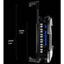 TFFFCell Phone Cooler For Gaming Live Streaming Phone Cooling Fan 25W Mobile Phone Cooling Fan With Fan Speed Settings For 2.363.4 Inches  Android Smartphone Cellphone Radiator Black