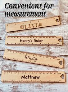 Custom Personalized Reading Aid With Ruler Made Of Wood Gift For School Enrollment With Name First Grade School Start School Cone Personalized,Back To School,School Supplies