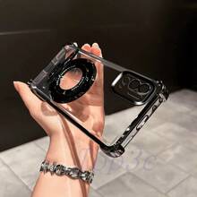 Funda de teléfono transparente, a prueba de agua y golpes, resistente a los arañazos, con soporte magnético en las 4 esquinas anti-caída para Poco X7 Pro/X6Pro/X5/X4 GT/X3Pro/F7Pro/F7Ultra/F6Pro/F5 Pro/F4/F3/M6 Pro/C61/C65/C75