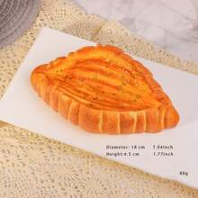1pc Soft Squishy Blooming Cheese Bread, Croissant Egg Bread, Chocolate Wheel Bread Model, Stress Relief Squeezing Food Toy, Display Piece