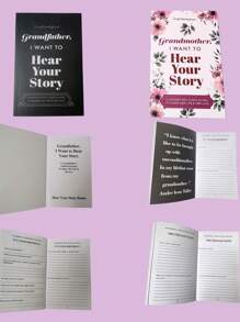 1pc Blue Cover Dad, I Want To Hear Your Story. As A Father's Day Gift Notepad Back To School