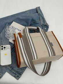 Minimalist Large Capacity Handbag Shoulder Bag Tote Crossbody Bag - Brown - View 5