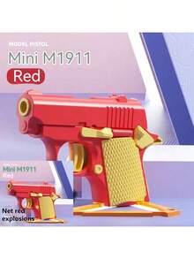 1911 3D gedruckte kleine Pistolen-Spielzeuge, geeignet als Spielzeug für Erwachsene, Stressabbau-Pistolen-Spielzeug für Erwachsene, geeignet zum Abbau von ADHS, Angst, bestes Weihnachtsgeschenk für Erwachsene