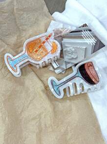 1pc Olive, Coffee, Cocktail, Orange Soda Shaped Hair Claw Clip, New Design, Suitable For Bun Hairstyle Decoration, Holiday Gift Fall Winter Hair Clip Hair Accessories For Women For Vacation Outfits Woman Elegant Hair Clutch