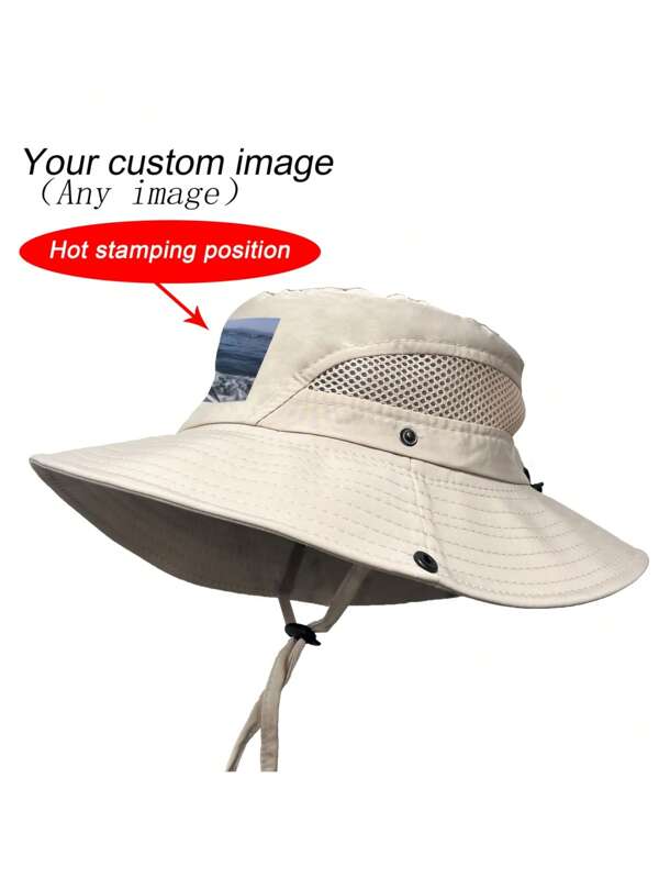 SRH 1 Stück personalisierter Fotoeimer Hut, individualisierter Fischerhut, modischer Sonnenhut für den Sommer, Unisex, ideales Geschenk für Familie, Freunde, Jungen, Mädchen, Männer, Frauen, perfekt für die Abschlusszeit, Hochzeit, Reisen, Camping, Outdoor-Sport, personalisiertes Geschenk