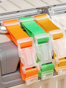 4件行李带，便携式可调节旅行行李安全带，带解锁扣，行李旅行配件，方便携带，实用的户外汽车旅行带。存储和收纳，便携式收纳