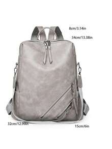 时尚女士大容量旅行背包，流苏吊坠，防盗设计