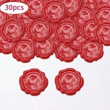 Wax Seal Stickers - Wedding Invitation Envelope Seal Stickers, 30pcs Self-Adhesive Wax Seal Stickers, Perfect For Engagement/Wedding Invitations, Gift Packaging, Envelopes, Souvenir Decorations, Indoor/Artistic Decorations,Back To School,School Supplies