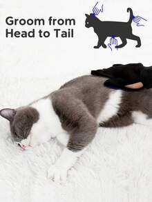 Pet Deshedding Glove, Cat Grooming Glove, Cat Hair Remover, Pet Massage Glove, Cat Bathing & Grooming Glove, Gentle Deshedding Brush, Suitable For Dogs And Cats - Massage Stimulates Circulation - Easy To Use And Clean - Multicolor - View 4