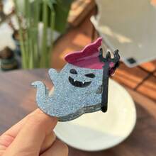 Pasadores de pelo con tema de Halloween - Mano de monstruo / Araña roja / Fantasma / Calavera / Telaraña / Forma de bruja Pinzas de moda, Pasadores de pelo únicos para moño y recogido, Accesorios de pelo lindos