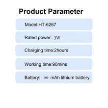 1 pieza Cortadora de pelo eléctrica recargable por USB de 3W para hombres, afeitadora portátil, recortadora de cabello inalámbrica