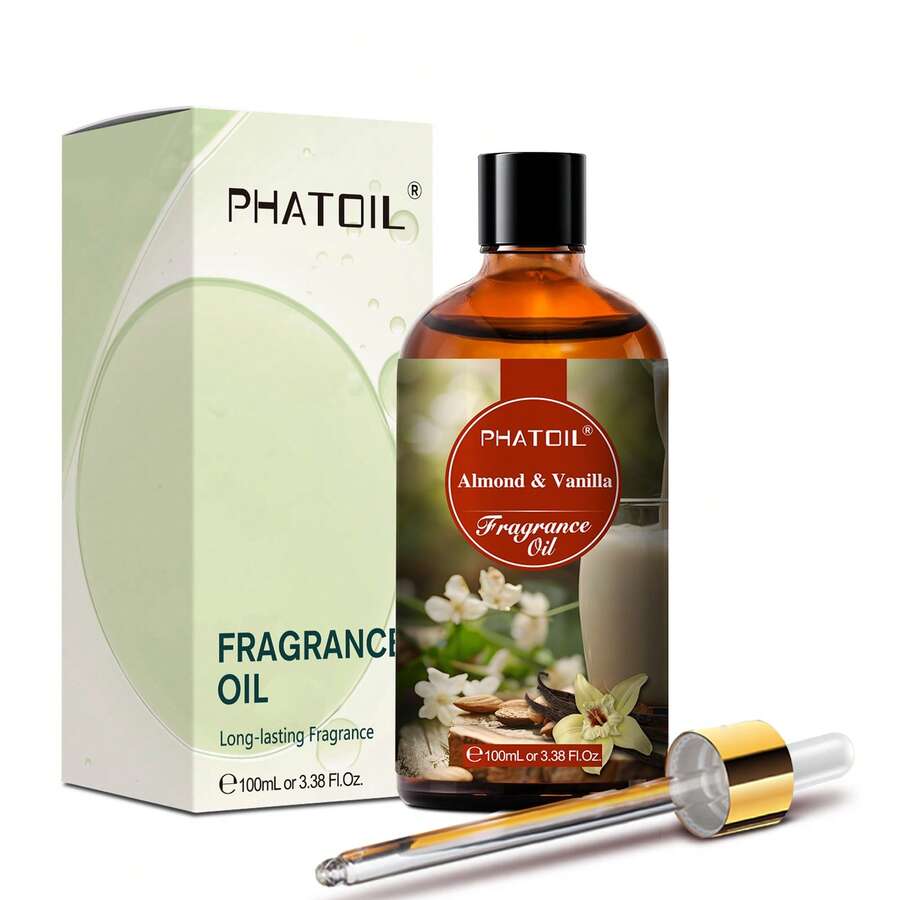 Almond & Vanilla Fragrance Oils for Diffuser, 3.38FL.OZ Aromatherapy Oils for Home, Perfect for Humidifiers - 100 ml - Übersicht 1