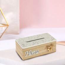 Tissue Box & Rack - Beige - View 1