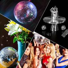 5x5毫米自粘迪斯科陶瓷马赛克瓷砖，方形马赛克镜面片，工艺玻璃镜条，方形镜面马赛克瓷砖，适用于室内/室外装饰、DIY艺术拼贴画、花瓶、杯子、相框和其他工艺家居装饰、返校房间装饰、学习用品