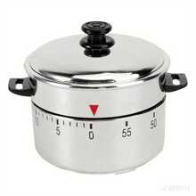 1pc 60-Minute Mechanical Kitchen Timer, Vintage Cooking Timer Without Battery, Loud Alarm For Home, School, Office Baking