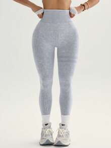 3-Pack Women Seamless Outdoor Matte Sports & Yoga Pants, High Waist High Elasticity Breathable Moisture Wicking Peach Butt Design, Versatile Leggings, Soft Touch Tights Spring - Nhiều màu - Xem 2