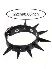 Halloween Black Skull PU Leather Braided Bracelet, Fashionable Punk Wristband, Unisex