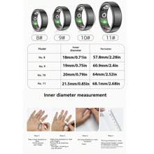 Anelli intelligenti per uomo e donna, per il fitness, con monitoraggio del battito cardiaco, del sonno, contapassi, calorie, impermeabili, tracker fitness per e Android