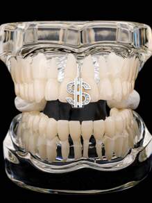 Gold Grills For Your Teeth Grillz For Women Teeth Men Gold Tooth Cap Grillz For Women Golden Tooth Jewelry Mouth Grills Men Hip Hop Outfits Custom Accessory Halloween Party Streetwear Punk Fashion Rap Culture Hip Hop Outfits