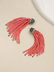 1PC Bohemian Style Crystal Diamond Hat Tassel DIY Pendant For Jewelry Making For Women Can Use For Earring Necklace