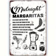 Witch Kitchen Plant Metal Signage, Iron Witchcraft Decoration, Midnight Margarita Theme Signage For Home Kitchen, Dining Room, Gothic Wall Decoration, Wika Magic Art, Halloween Decoration - 8"X12 Home Decor Fall Decor Room Decor - A - 查看 1