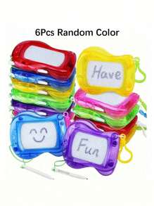 1/3/6/10 Pcs Colorful Children Magnetic Drawing-Board For Children Age 3/4/5/6/7/8/9/10/11/12/Over 12 Years Old, Educational Learning Kids Toys,Drawing Toys, Early Education,Portable Erasable Writing Pad