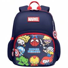Disney Marvel 系列超輕量便攜護脊聚酯纖維 PU 背包肩背包 學生小包 26*21*10cm 紅色/海軍藍 - 彩色 - 查看 9