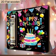 1 pieza/4 piezas Porta-dinero de tarta de cumpleaños "Feliz Cumpleaños", portador de efectivo de deseo, regalo de cumpleaños, decoraciones de fiesta de baby shower, decoraciones de cumpleaños, cumpleañera