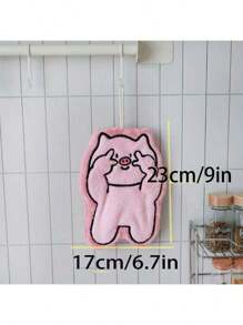 1 件动物造型手巾（小狗、猪、大象），适用于浴室、厨房浴室厨房装饰洗碗布厨房毛巾