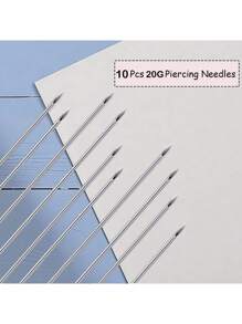 Ear Nose Piercing Needles 10Pcs Piercing Needles 12G 13G 14G 16G 18G And 20G Hollow Needles For Ear Nose Navel Belly Nipple Lip Tongue Piercing Kits Piercing Tools