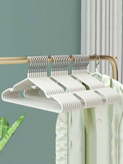 5/10pcs Non-Slip Metal Dip Plastic Hanger For Adult Drying, Nordic Clothes Hanger With Space-Saving Clothes Rack, Anti-Slip Laundry Hanger, Modern Minimalist Wardrobe Organizer, Multi-Use Drying Stand For Shirts, Trousers, Skirts, And Sweaters, Easy Air-Dry Solution, Lightweight Yet Sturdy, Perfect For Home Closet, Laundry Room, Dorm, Apartment Living, Efficient Tangle-Free Drying And Neat Display, Quality Craftsmanship, Everyday Essential Organizer.